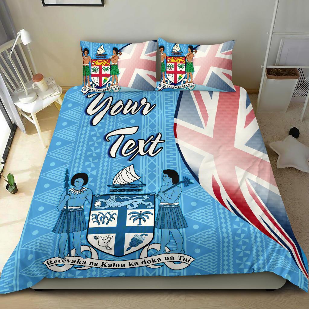 Fiji Custom Personalised Bedding Set Fiji Flag