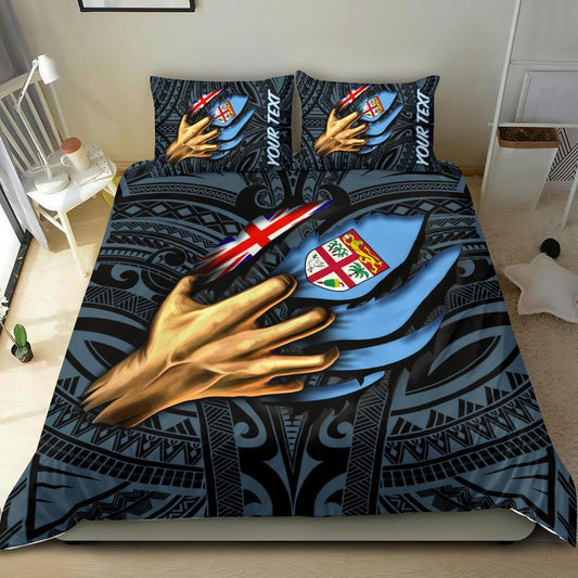 Fiji Personalised Bedding Set Fiji In Me (Blue)