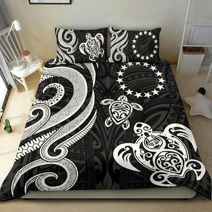 Cook Islands Bedding Set White Tentacle Turtle