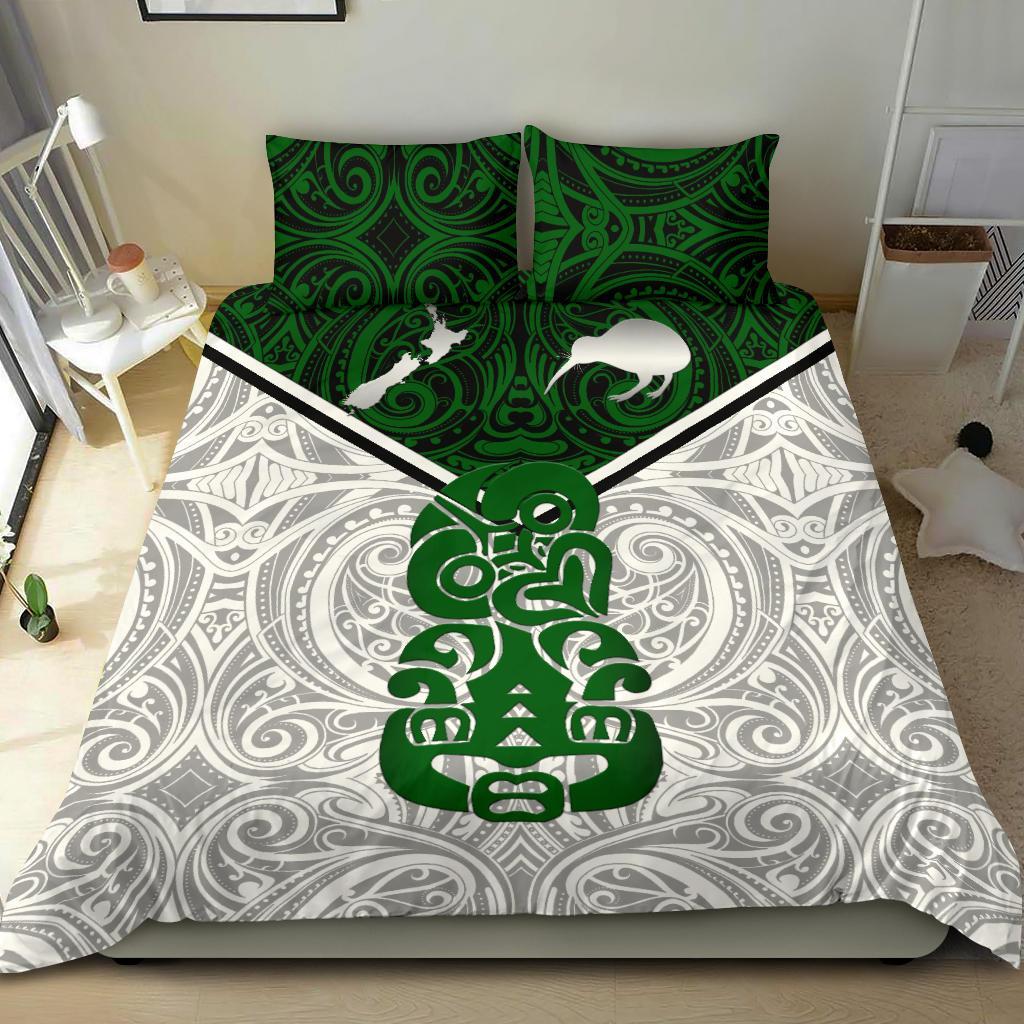 New Zealand Maori Rugby Bedding Set Pride Version White