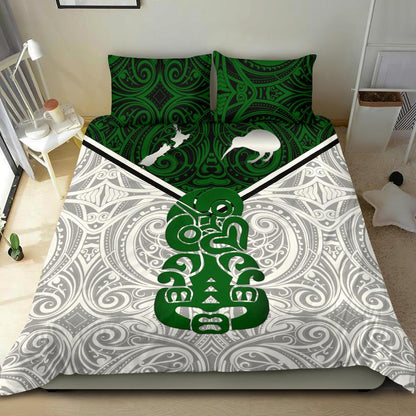 New Zealand Maori Rugby Bedding Set Pride Version White