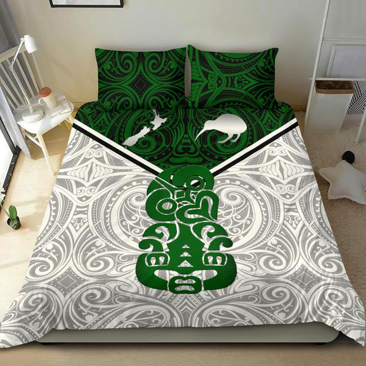 New Zealand Maori Rugby Bedding Set Pride Version White