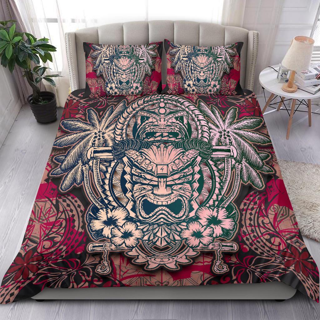 Polynesian Hawaii Duvet Cover Set Hawaiian Tiki