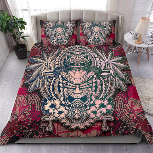 Polynesian Hawaii Duvet Cover Set Hawaiian Tiki
