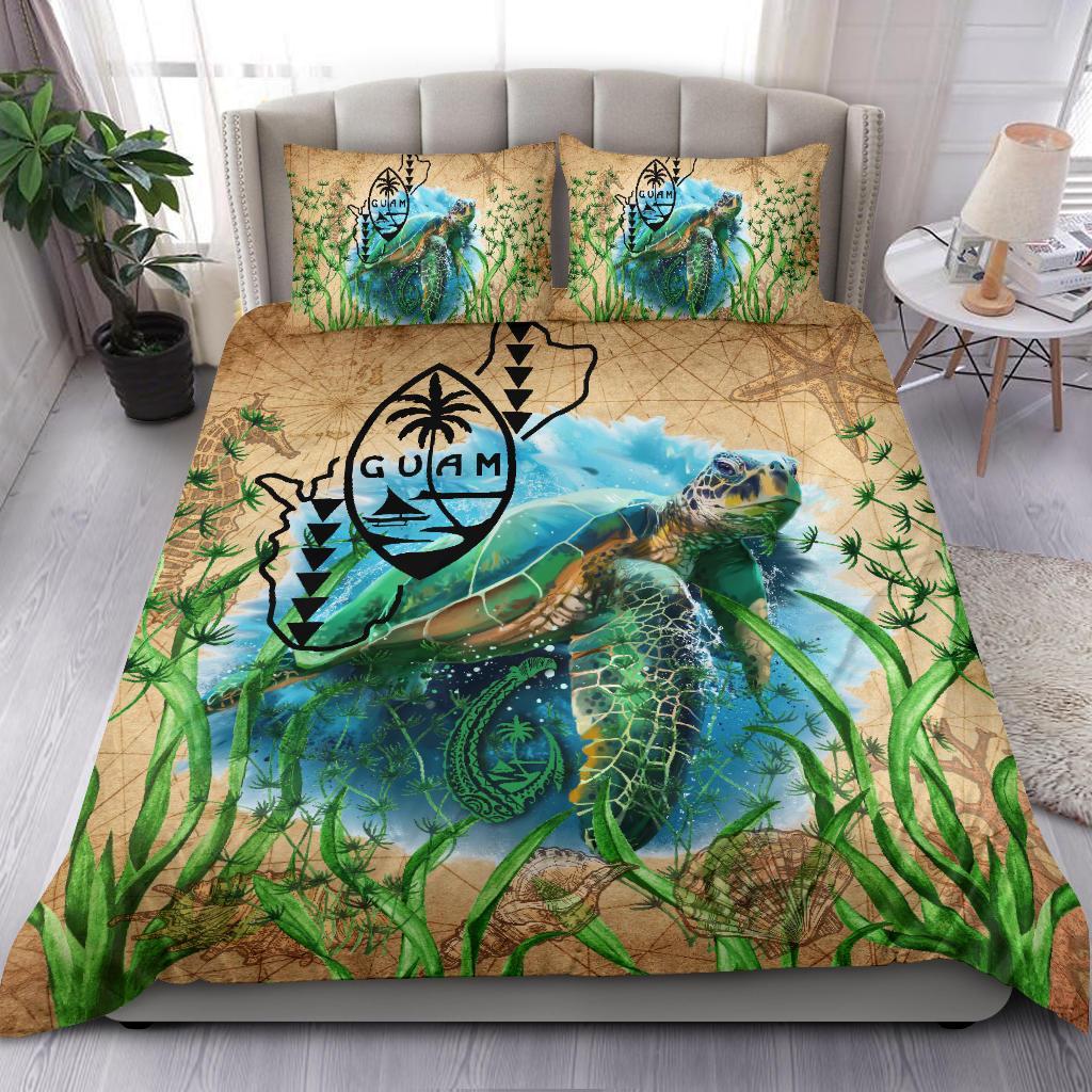 Guam Bedding Set Sea Turtle Vintage