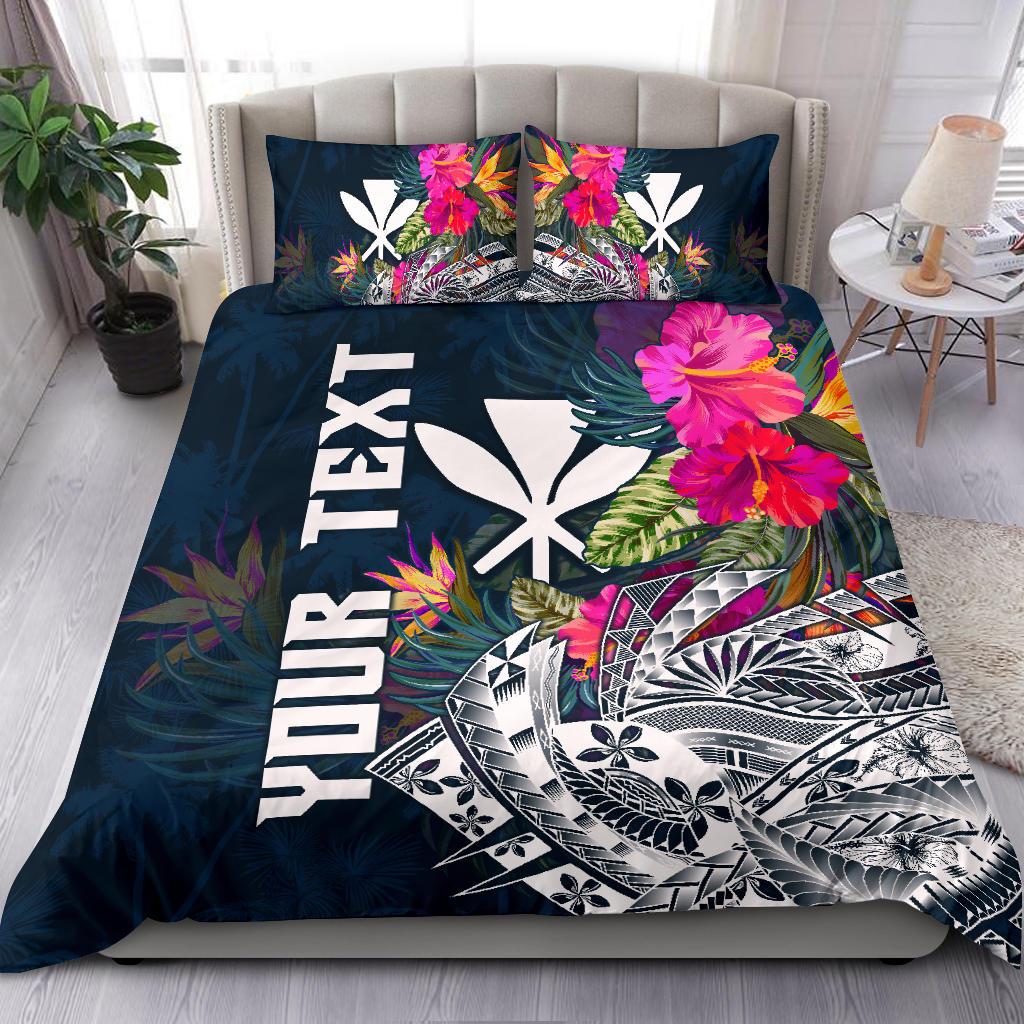 Polynesian Hawaii Custom Personalised Bedding Set Summer Vibes