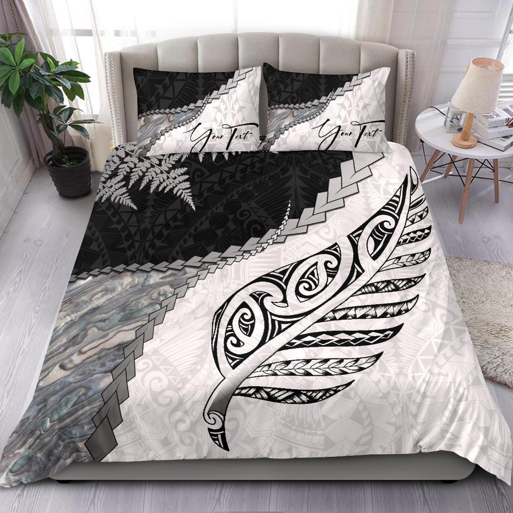 Signature Custom, Paua Shell Maori Silver Fern Bedding Set