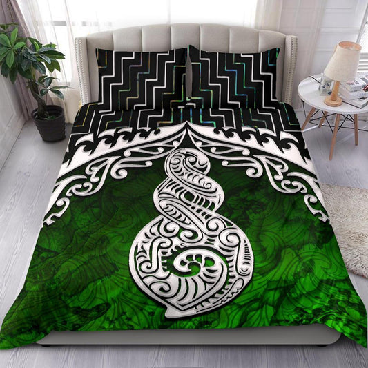 New Zealand Maori Twist Poutama Bedding Set