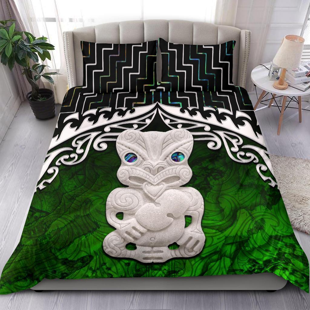 New Zealand Maori Hei Tiki Poutama Bedding Set