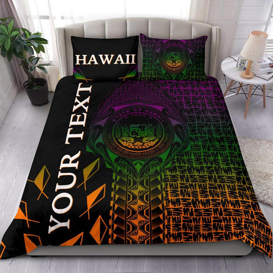 Hawaii Custom Personalised Bedding Set Hawaii Seal Rocket Style
