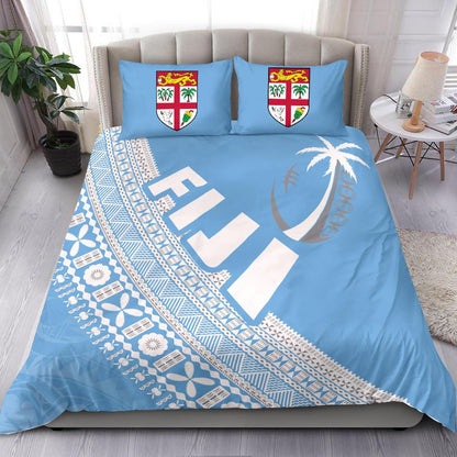 Fiji Tapa Rugby Bedding Set version Style You Win Blue