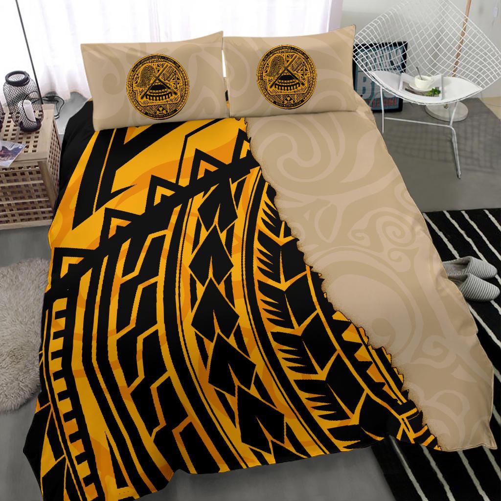 American Samoa Bedding Set Polynesian Wild Style