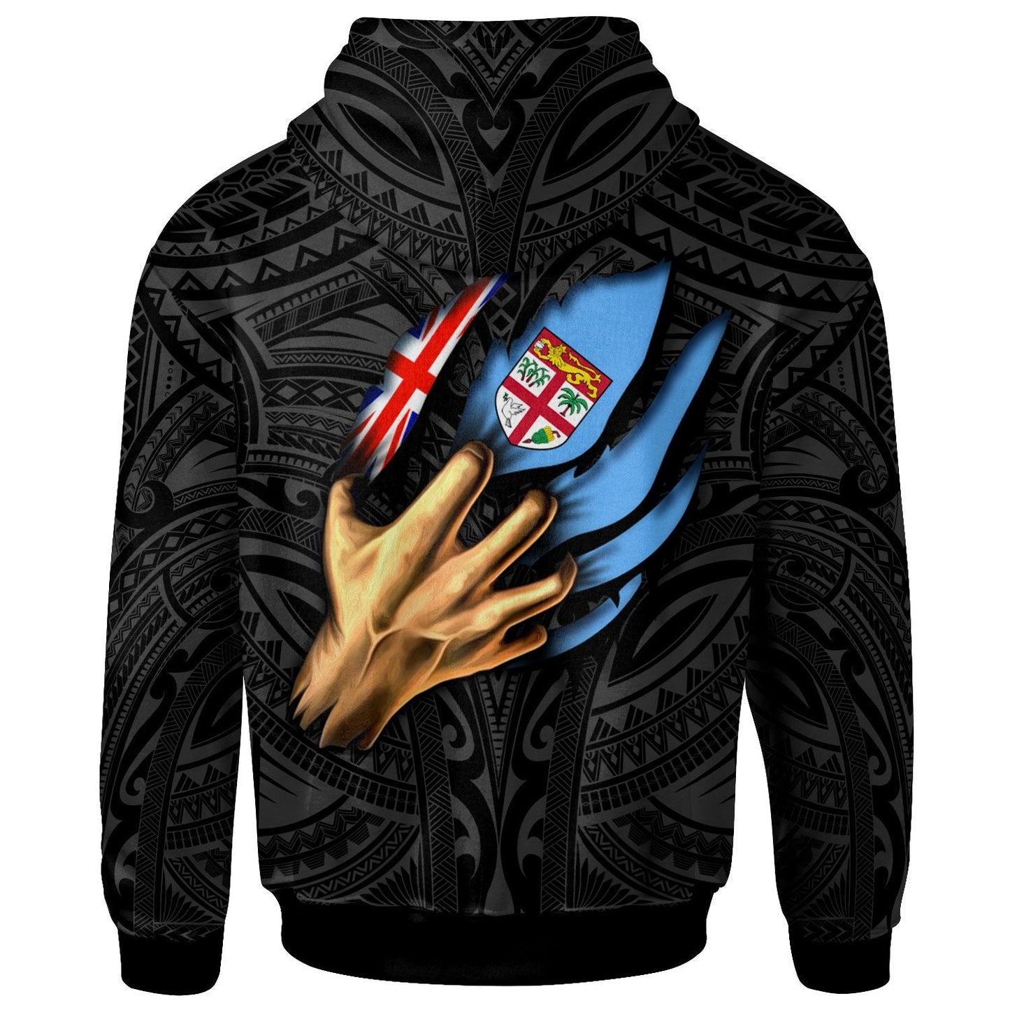 Fiji Zip Up Hoodie Fiji In Me (Black)