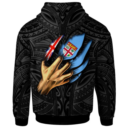Fiji Zip Up Hoodie Fiji In Me (Black)
