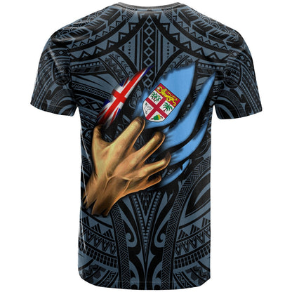 Fiji Personalised T Shirt Fiji In Me (Blue)