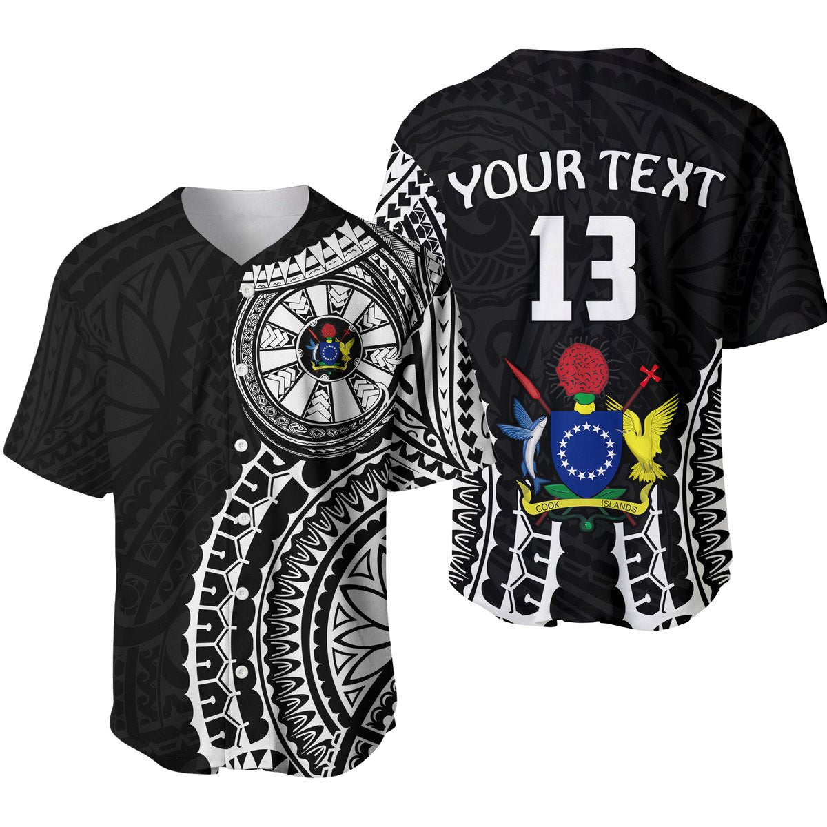 (Custom Text and Number) Cook Islands Baseball Jersey Polynesian Cultural The Best For You