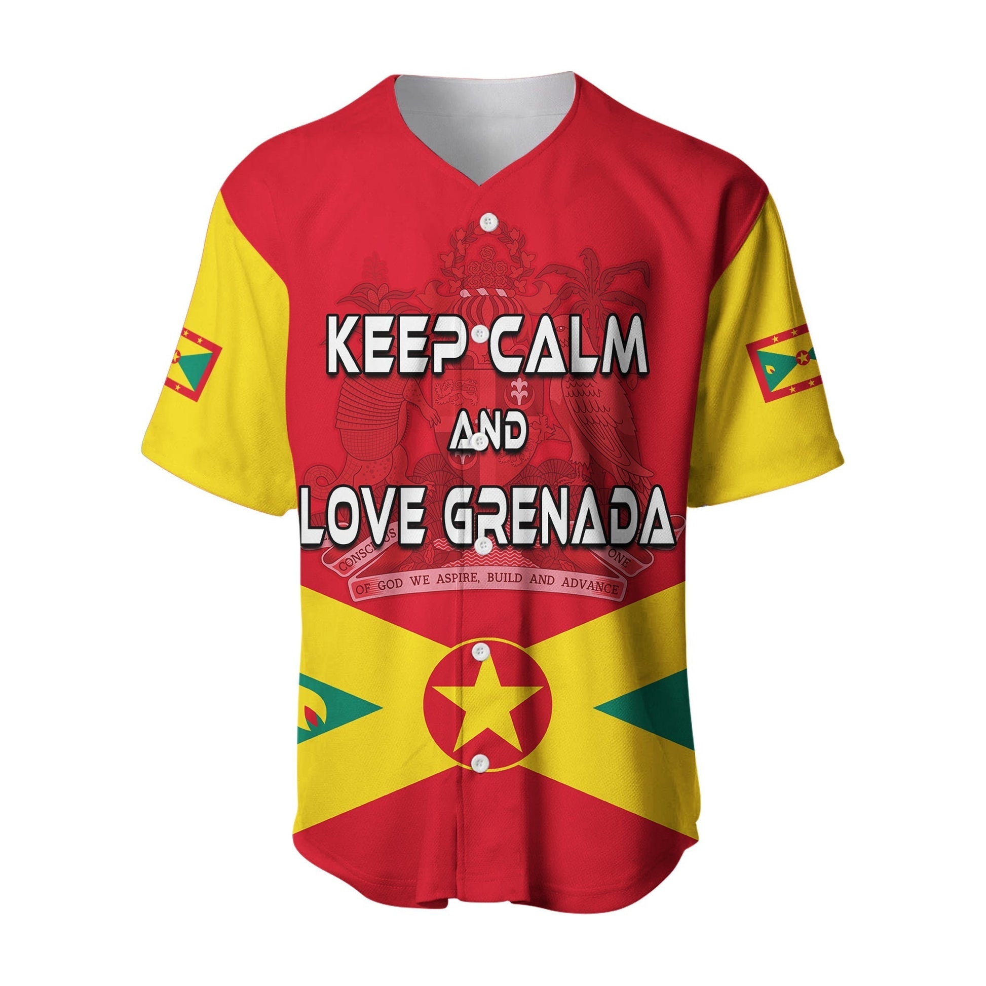Grenada Baseball Jersey Keep Calm and Love Grenada