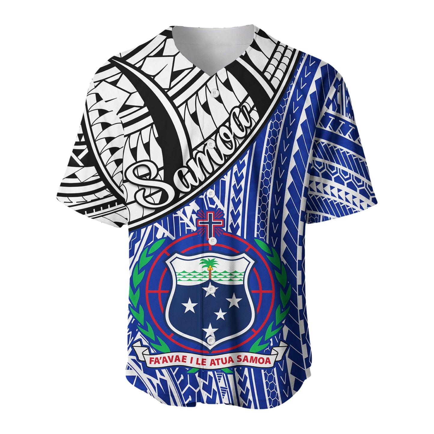 Samoa Baseball Jersey Samoan Pattern Newest