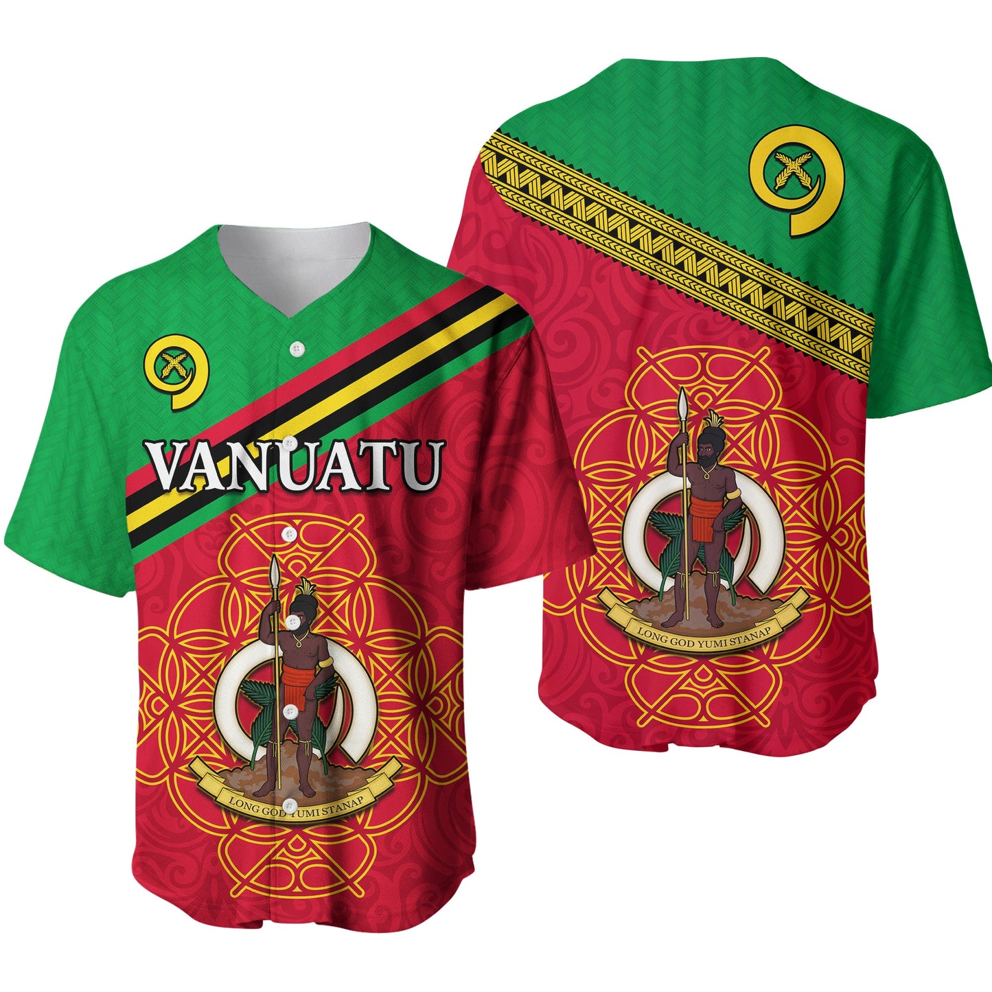 Vanuatu Baseball Jersey Pattern Sand Drawing