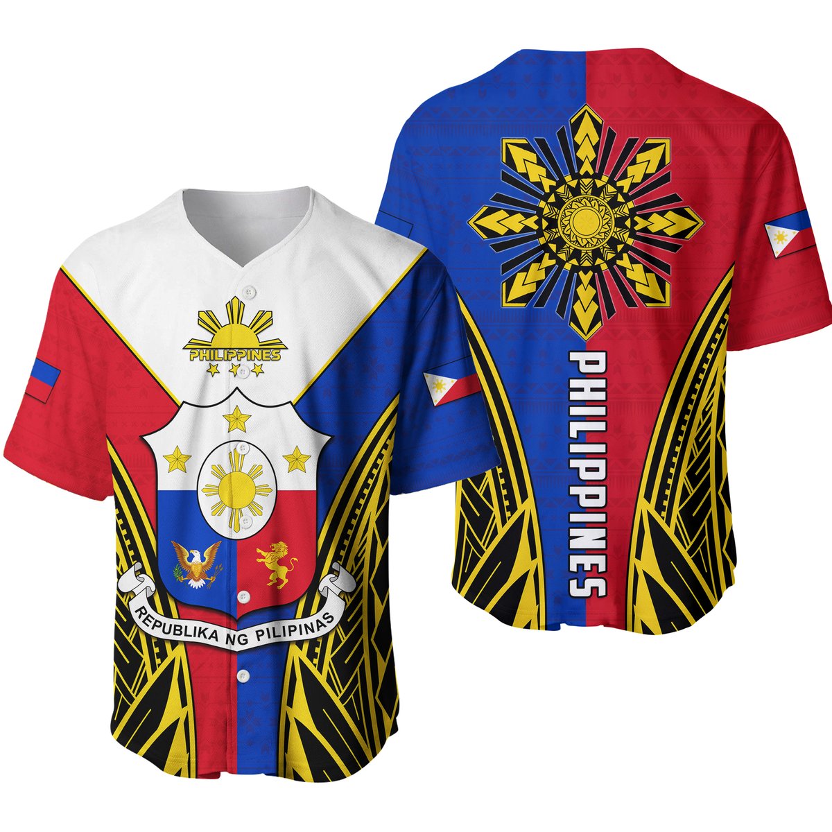Philippines Baseball Jersey Sun Rayonnant