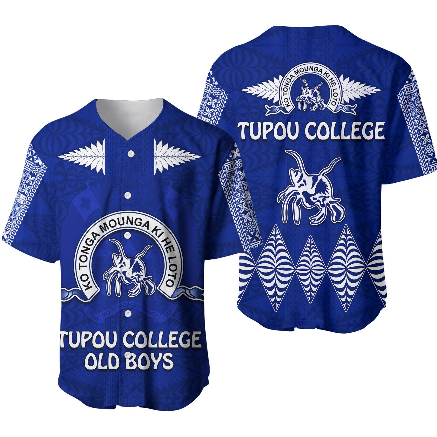 Tupou College Baseball Jersey Always Proud of Old Boys Toloa