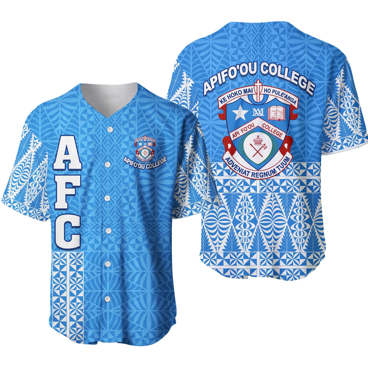Apifo'ou College Baseball Jersey Tongan Pattern AFC Lovers