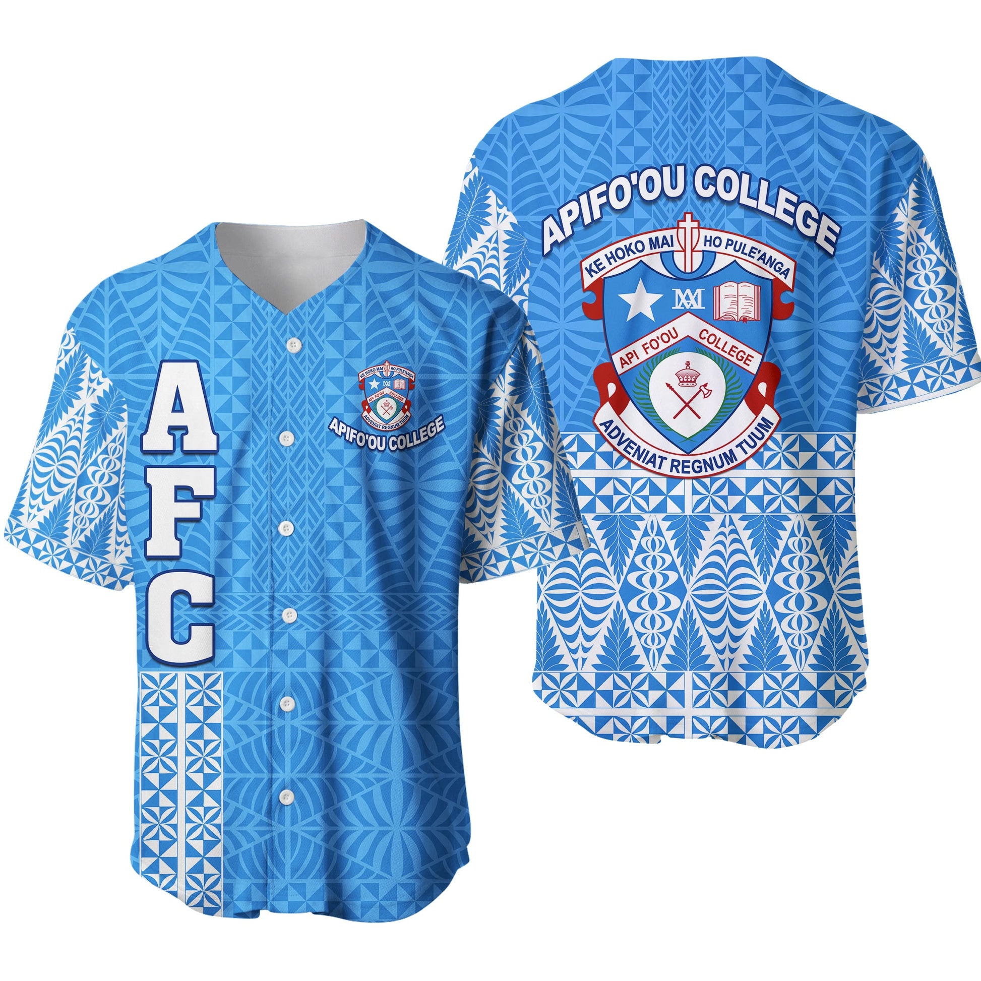 Apifo'ou College Baseball Jersey Tongan Pattern AFC Lovers