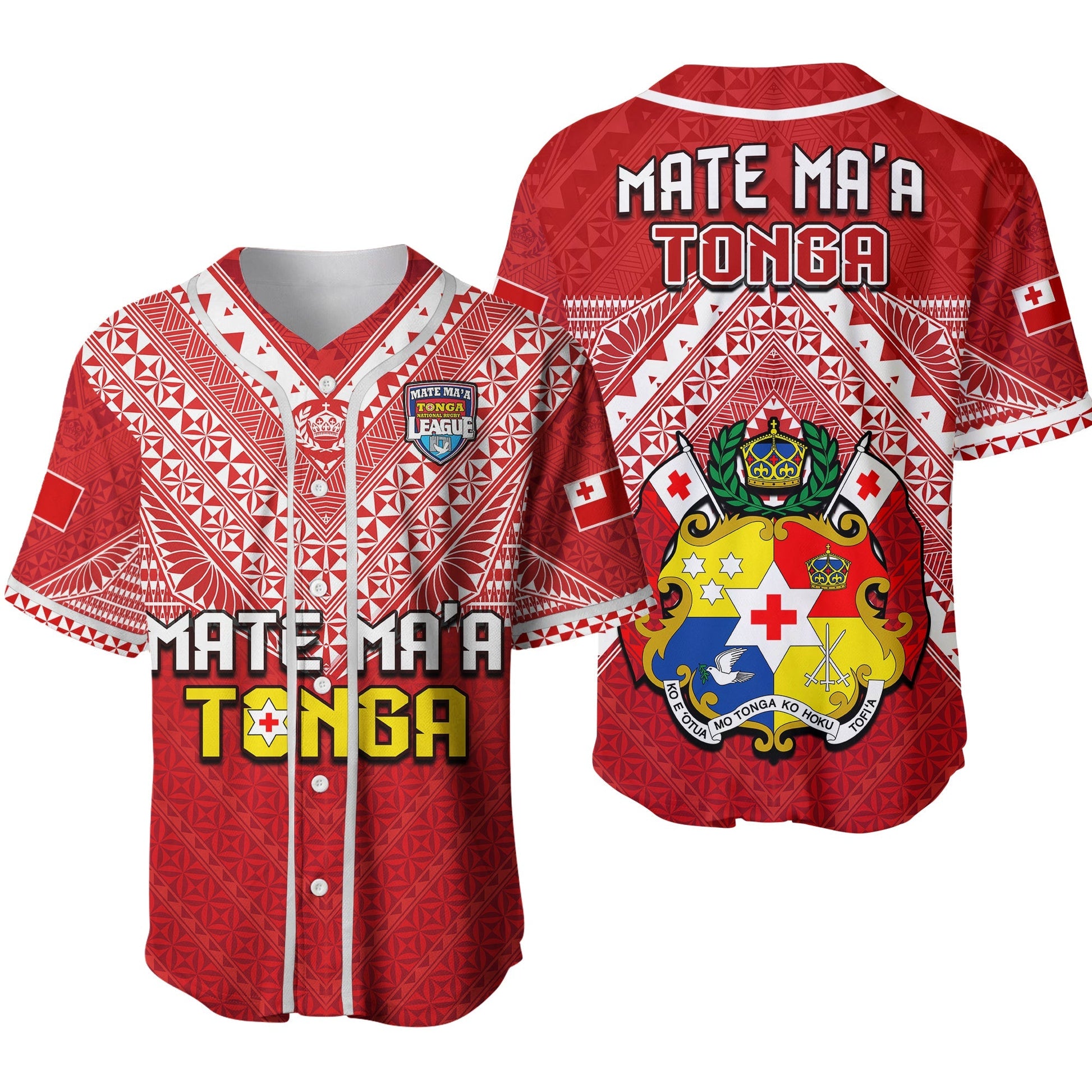 Tonga Rugby MMT Baseball Jersey Ngatu Mate Maa Tonga Special Ver.02