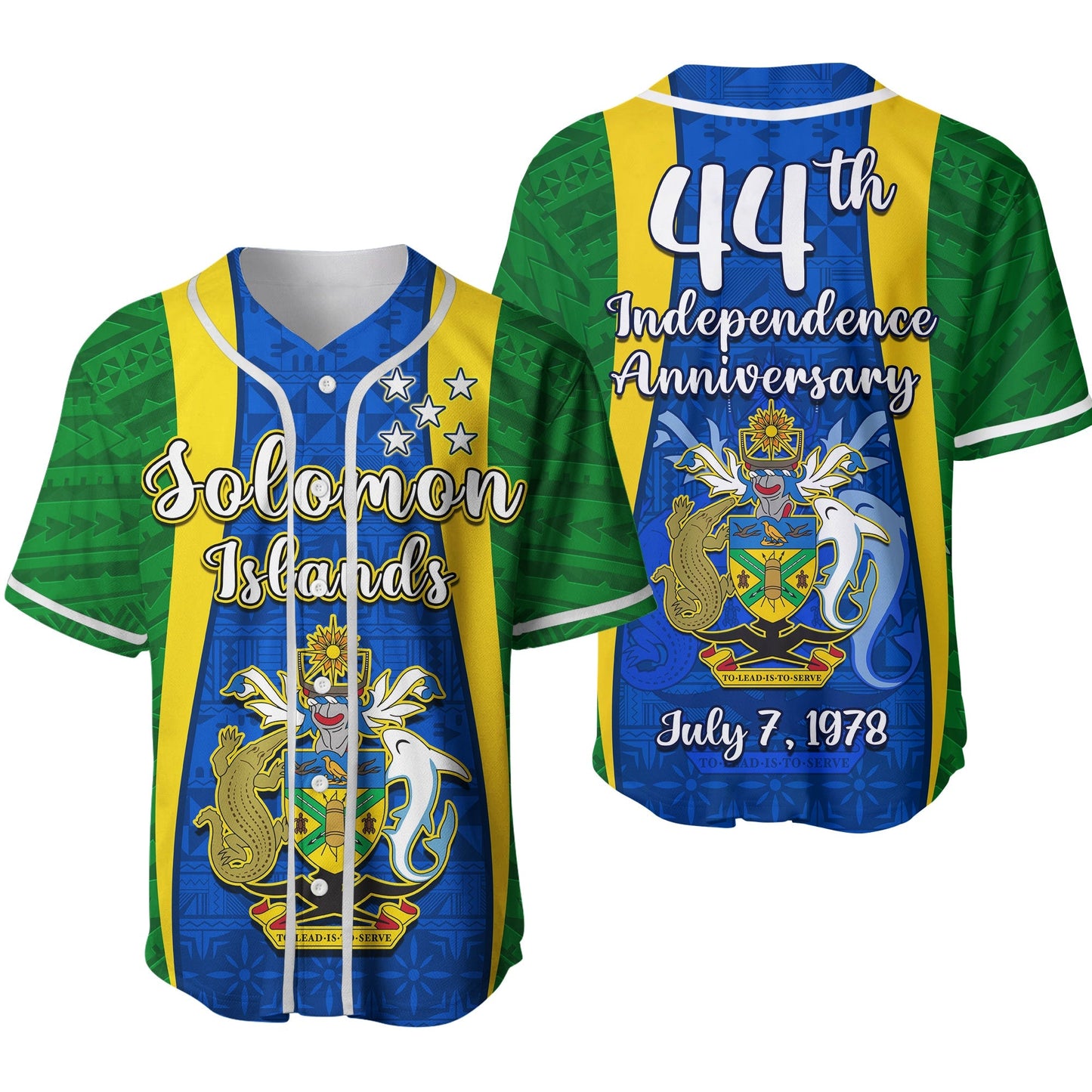 Solomon Islands Day Baseball Jersey 44 Years Independence Anniversary Ver.02