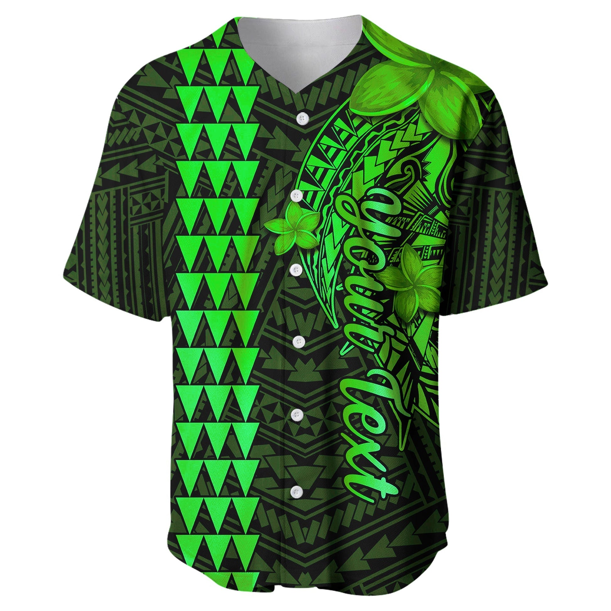 (Custom Personalised) Hawaii Baseball Jersey Kakau Kanaka Maoli Combine Polynesian Shark Ver.02