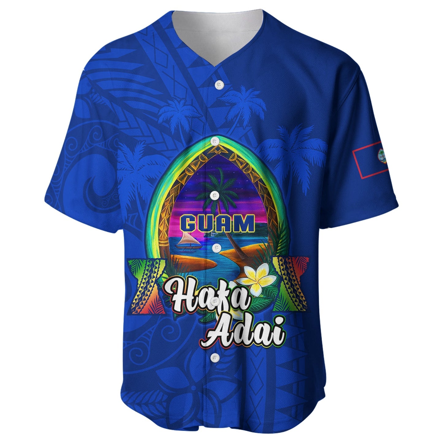 Guam Baseball Jersey Hafa Adai Latte Stone Proud Chamorro