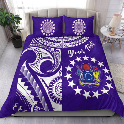 (Custom Personalised) Cook Islands Tatau Bedding Set Symbolize Passion Stars Version Purple
