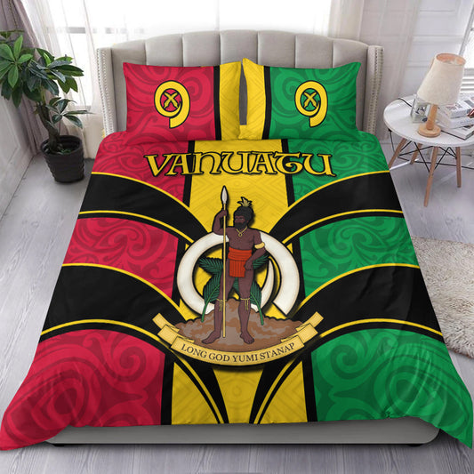 Vanuatu Bedding Set Pig Tusk Polynesian