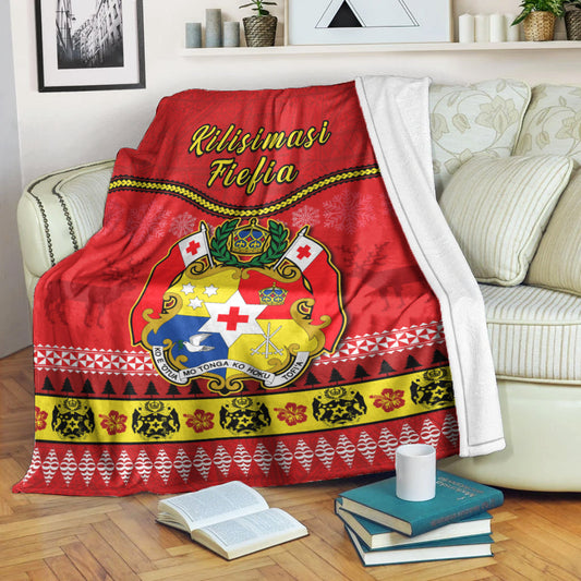 Tonga Christmas Premium Blanket Tongan Ngatu Kilisimasi Fiefia