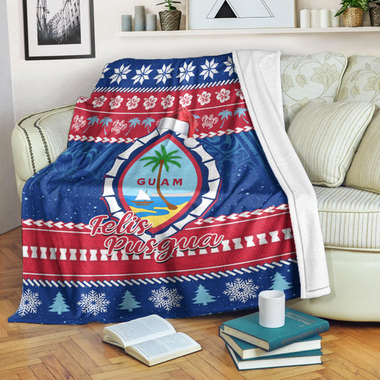 Guam Christmas Premium Blanket Guaman Seal Polynesian Felis Pusgua