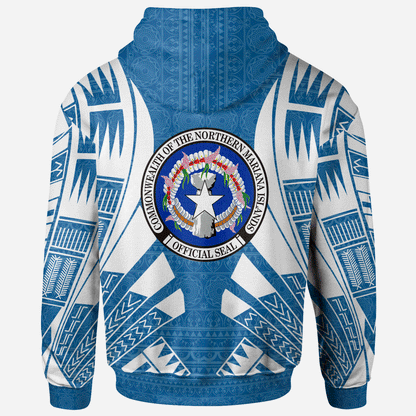 Saipan Island CNMI All Over Hoodie Tattoo Style