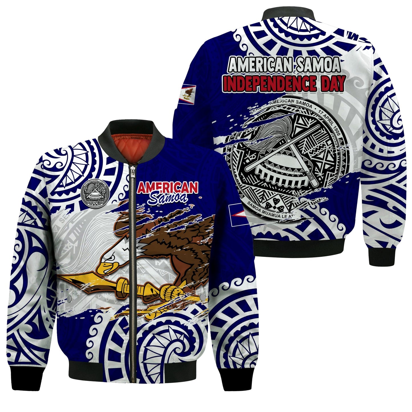 American Samoa Independence Day Bomber Jacket Polynesian Special Version
