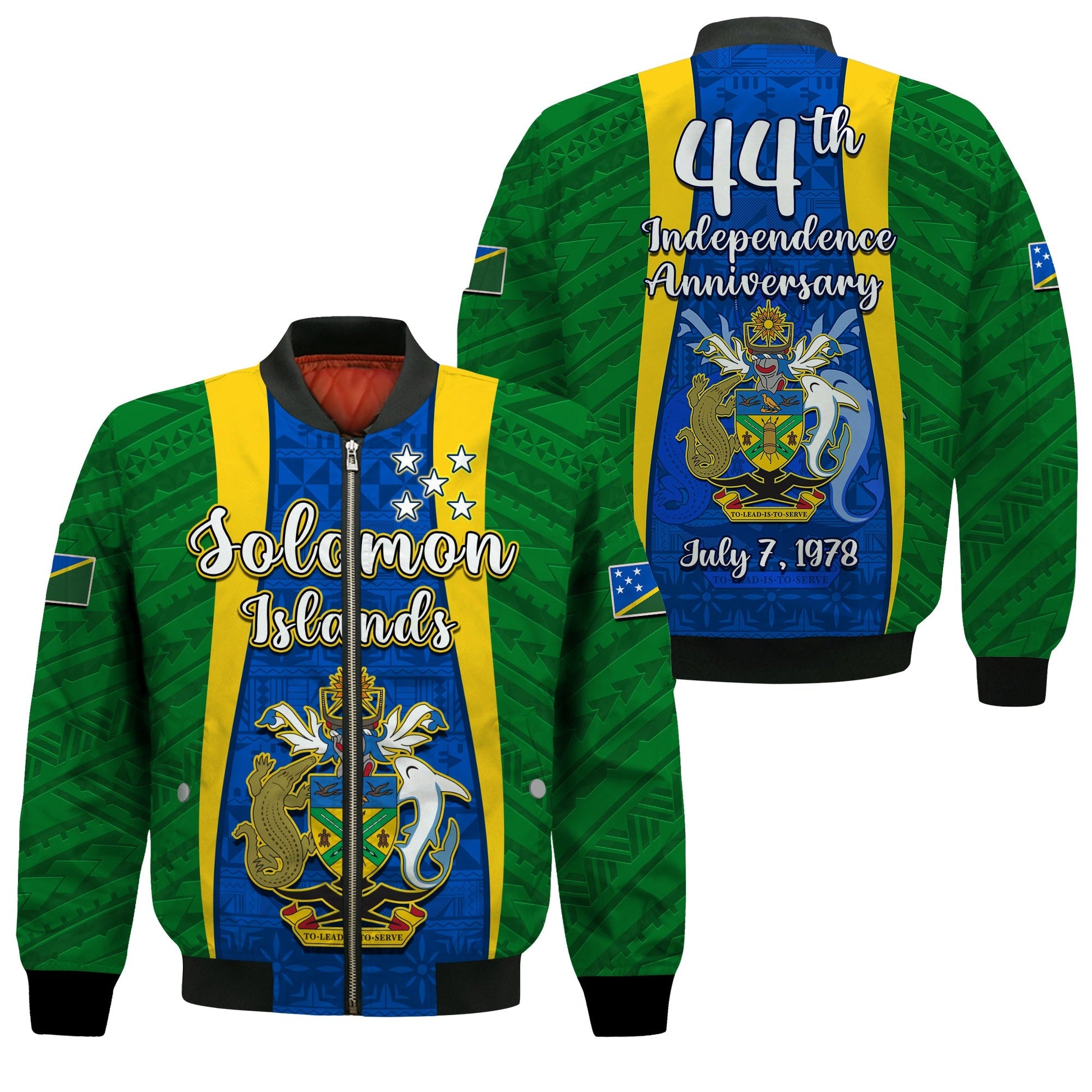Solomon Islands Day Bomber Jacket 44 Years Independence Anniversary