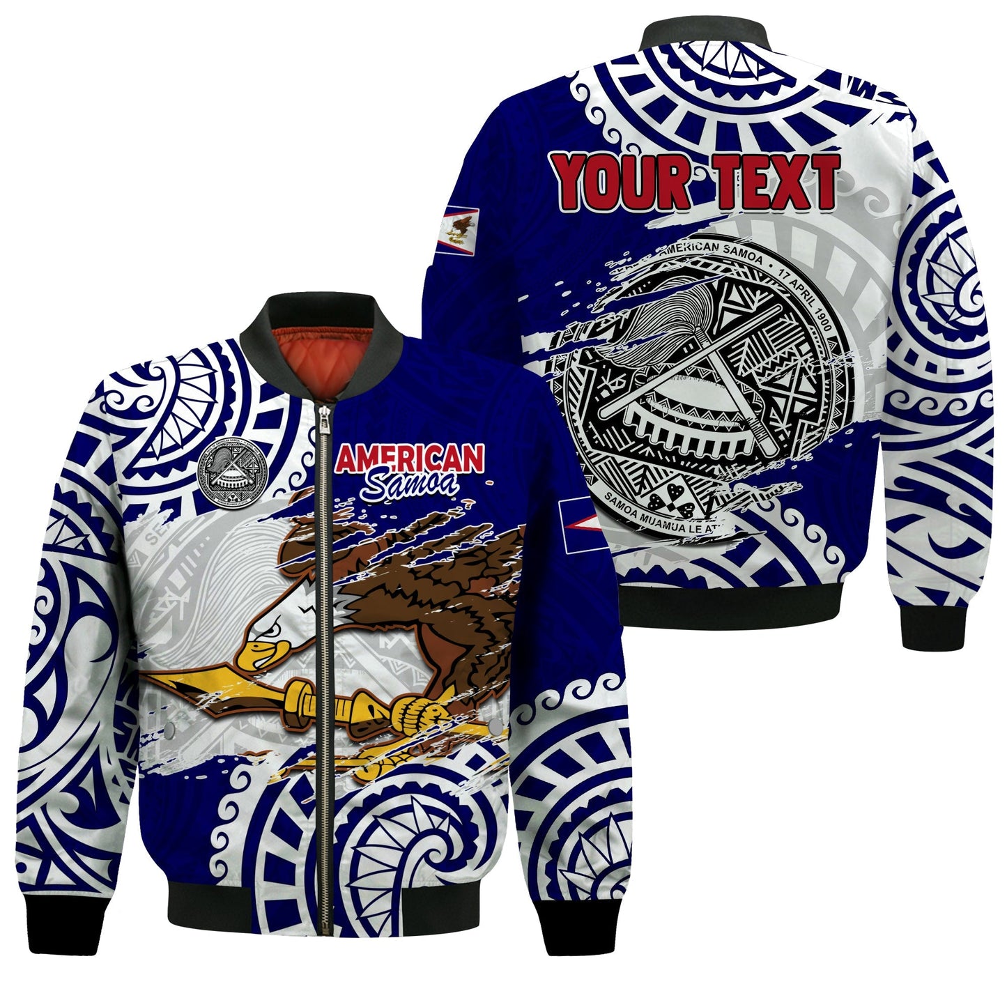 (Custom Personalised) American Samoa Independence Day Bomber Jacket Polynesian Special Version