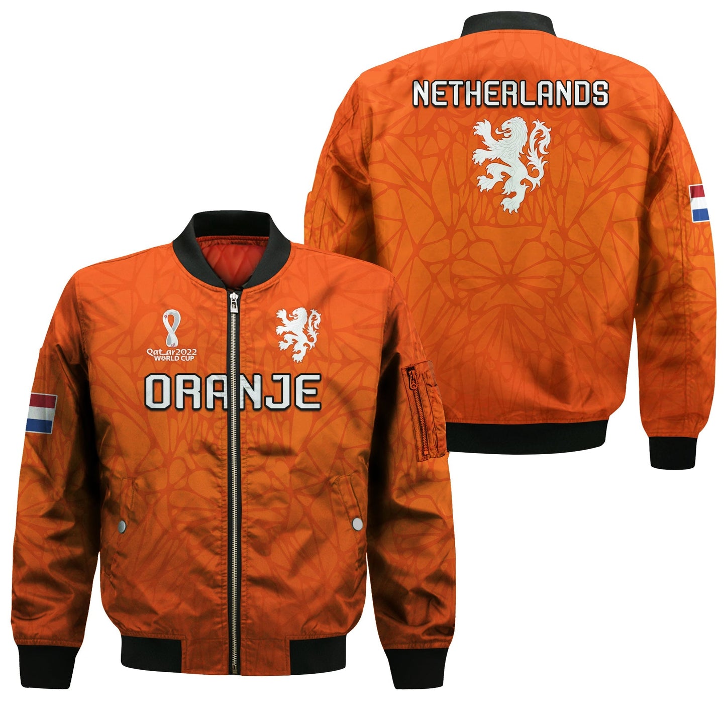 Netherlands Football Bomber Jacket 2022 Soccer World Cup Oranje Champions