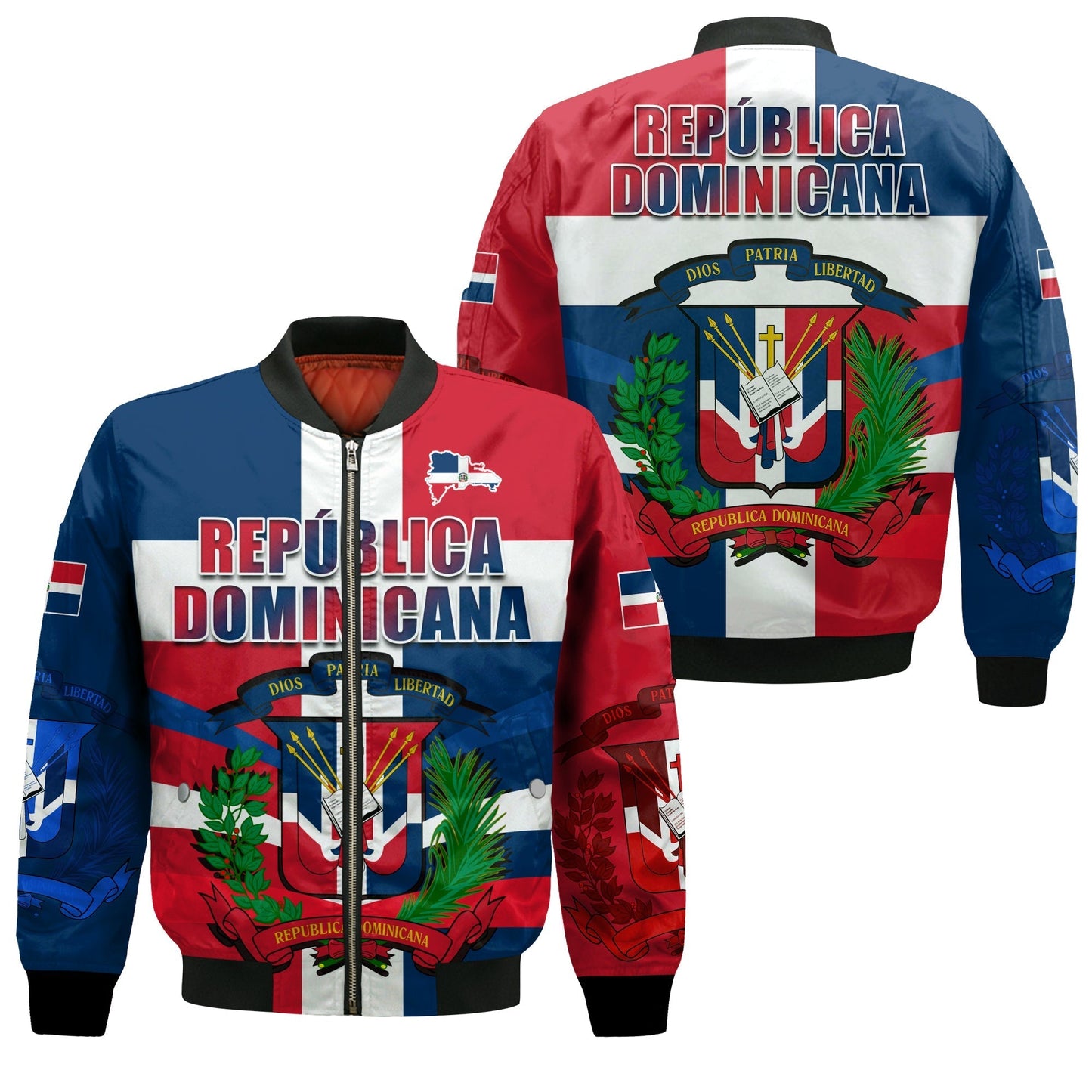 Dominican Republic Bomber Jacket Dominicana Proud Style Flag