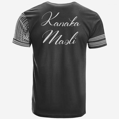 Hawaii T-Shirt Kanaka Maoli Grey Color Simple Style