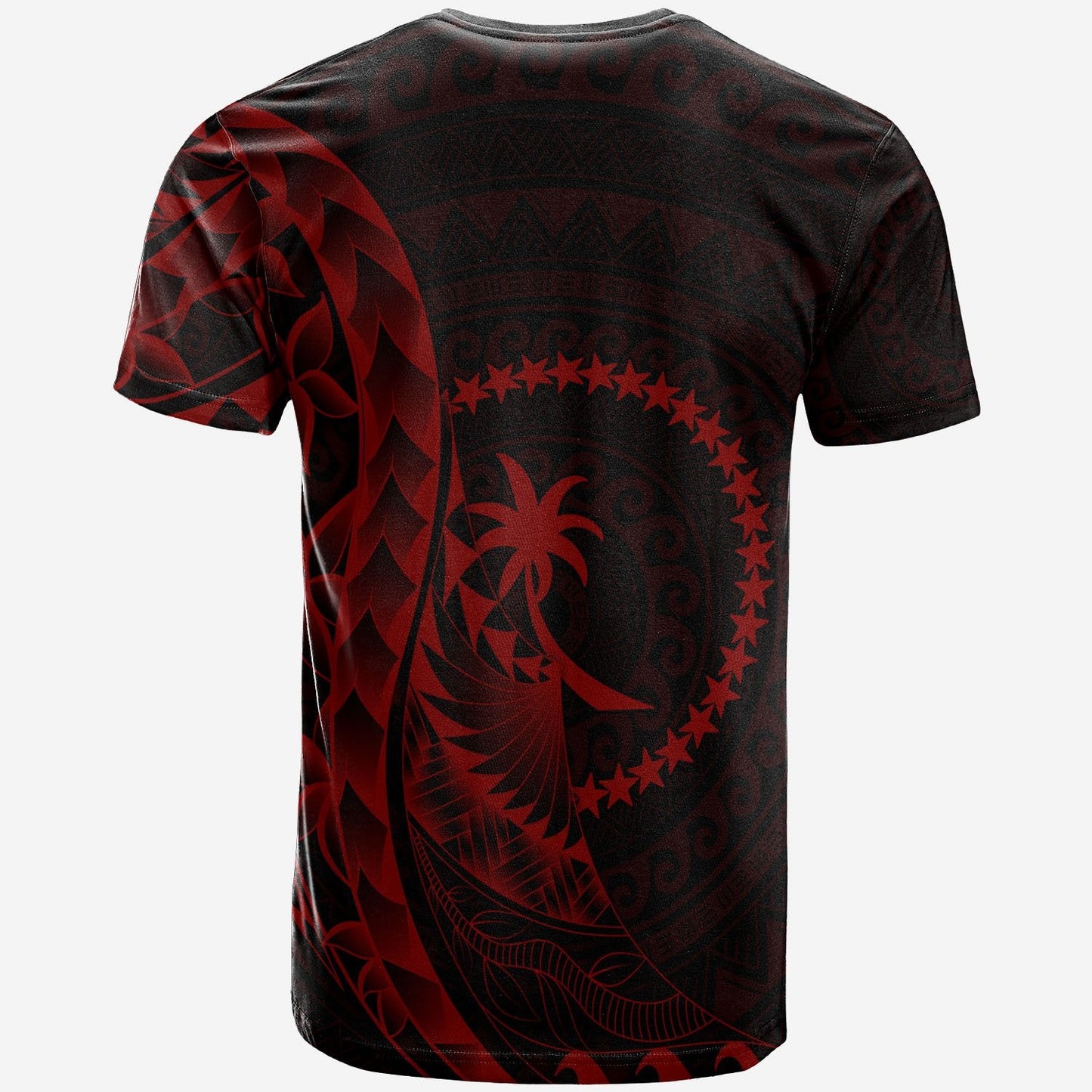 Chuuk T Shirt Custom Personalised Polynesian Pattern Style Red Color