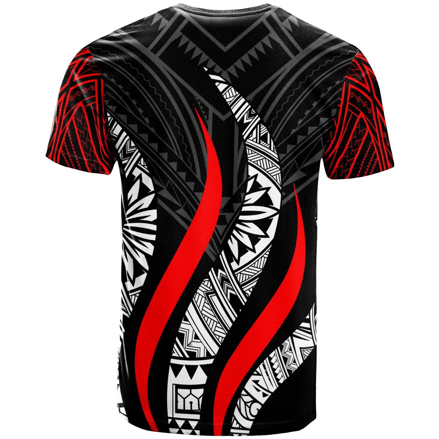 Marshall Islands T - Shirt - Marshall Islands Strong Fire Pattern Red