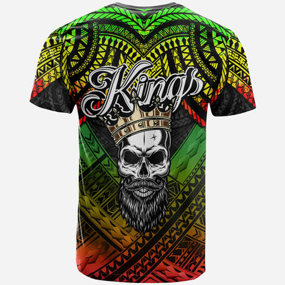 Hawaii Custom Personalised T Shirt The Kings Of Maui With Hawaiian Reggage Tribal Patterns T Shirt