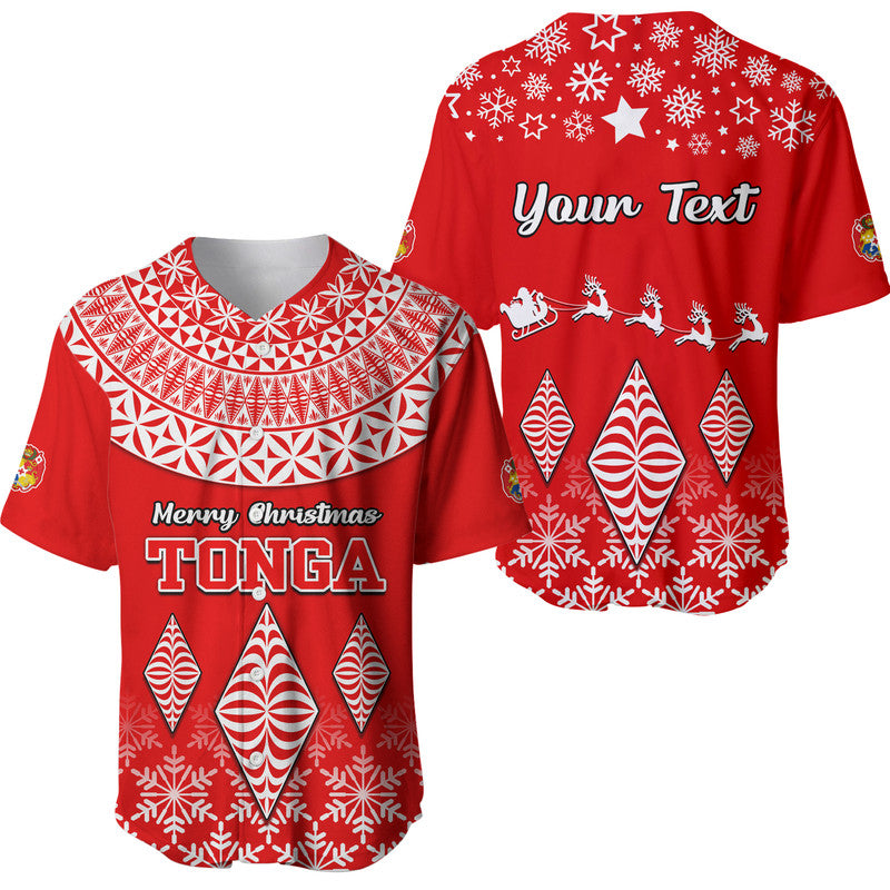 (Custom Personalised) Tonga Kupesi Ngatu Merry Christmas Baseball Jersey