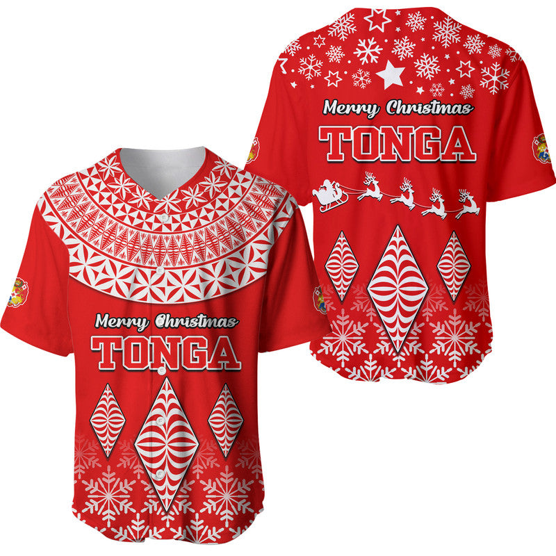 Tonga Kupesi Ngatu Merry Christmas Baseball Jersey