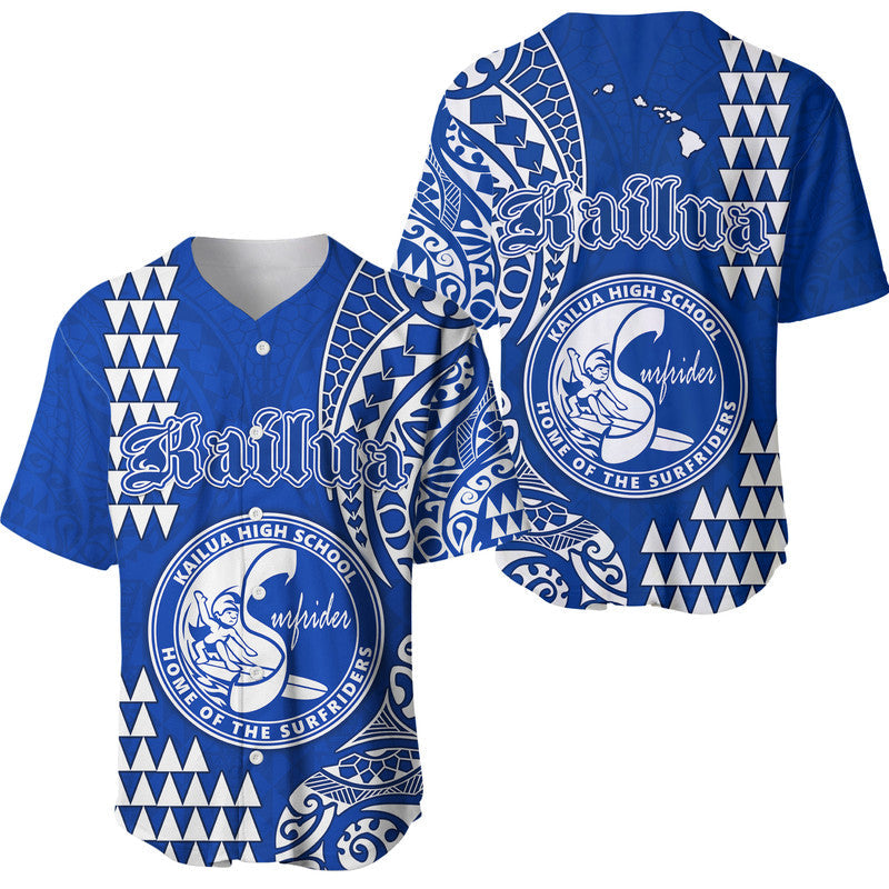 Hawaii Kailua High School Baseball Jersey Tribal Kakau