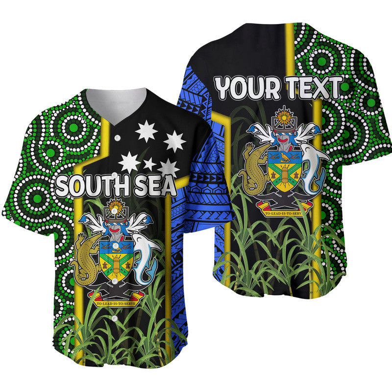 (Custom Personalised) South Sea Islanders Flag Style Baseball Jersey Solomon Islands