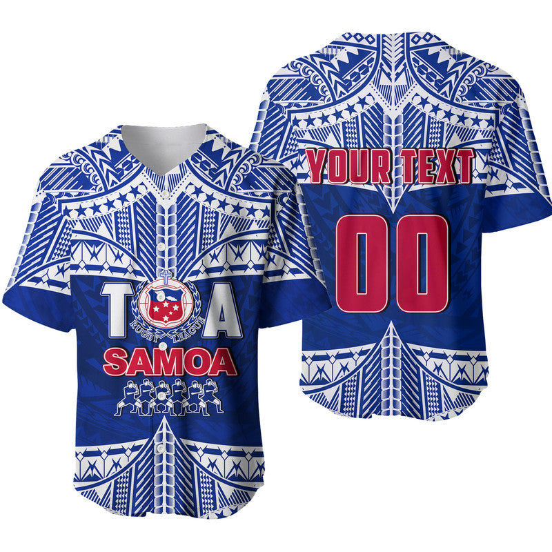 (Custom Personalised And Number) Toa Samoa Rugby Baseball Jersey Siva Tau